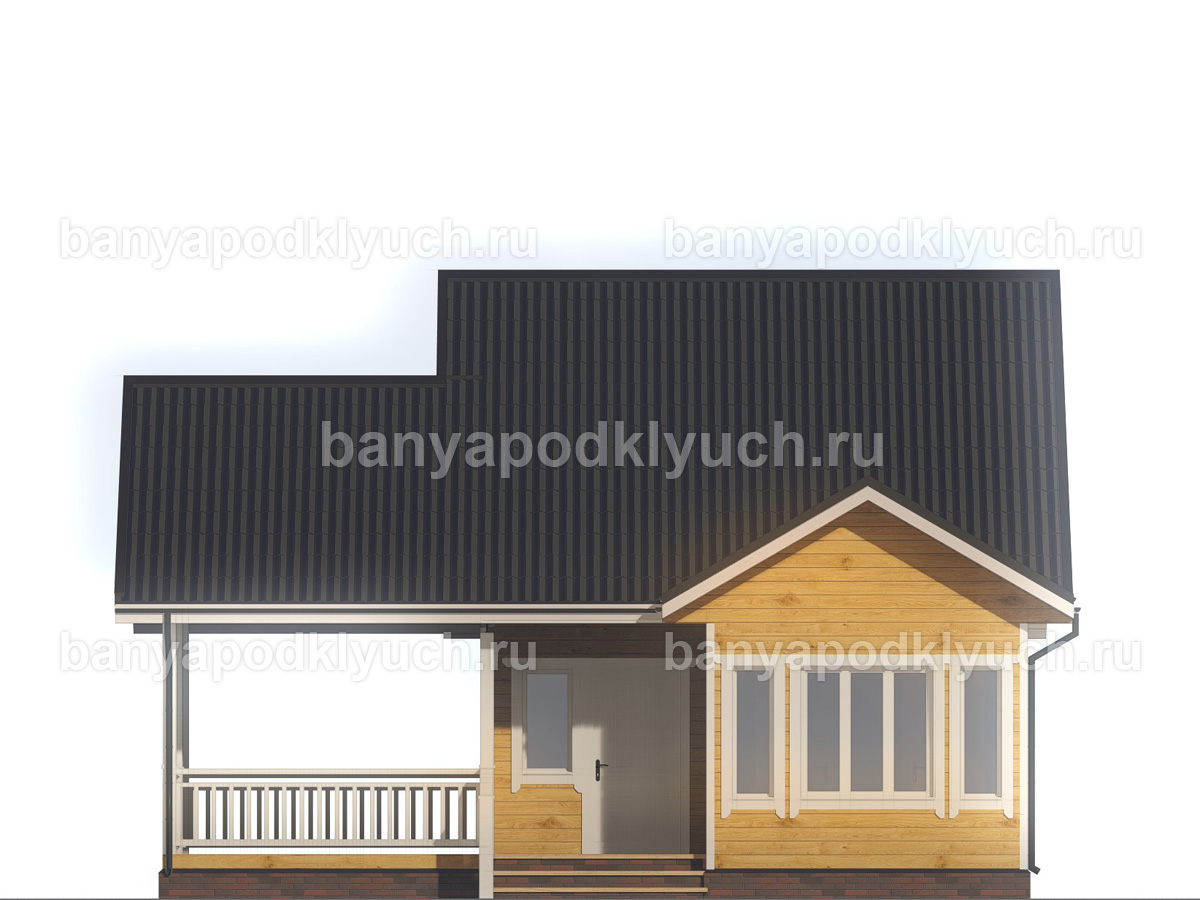 Баня из бруса 9.5x7 м Баня из бруса 9.5x7 м