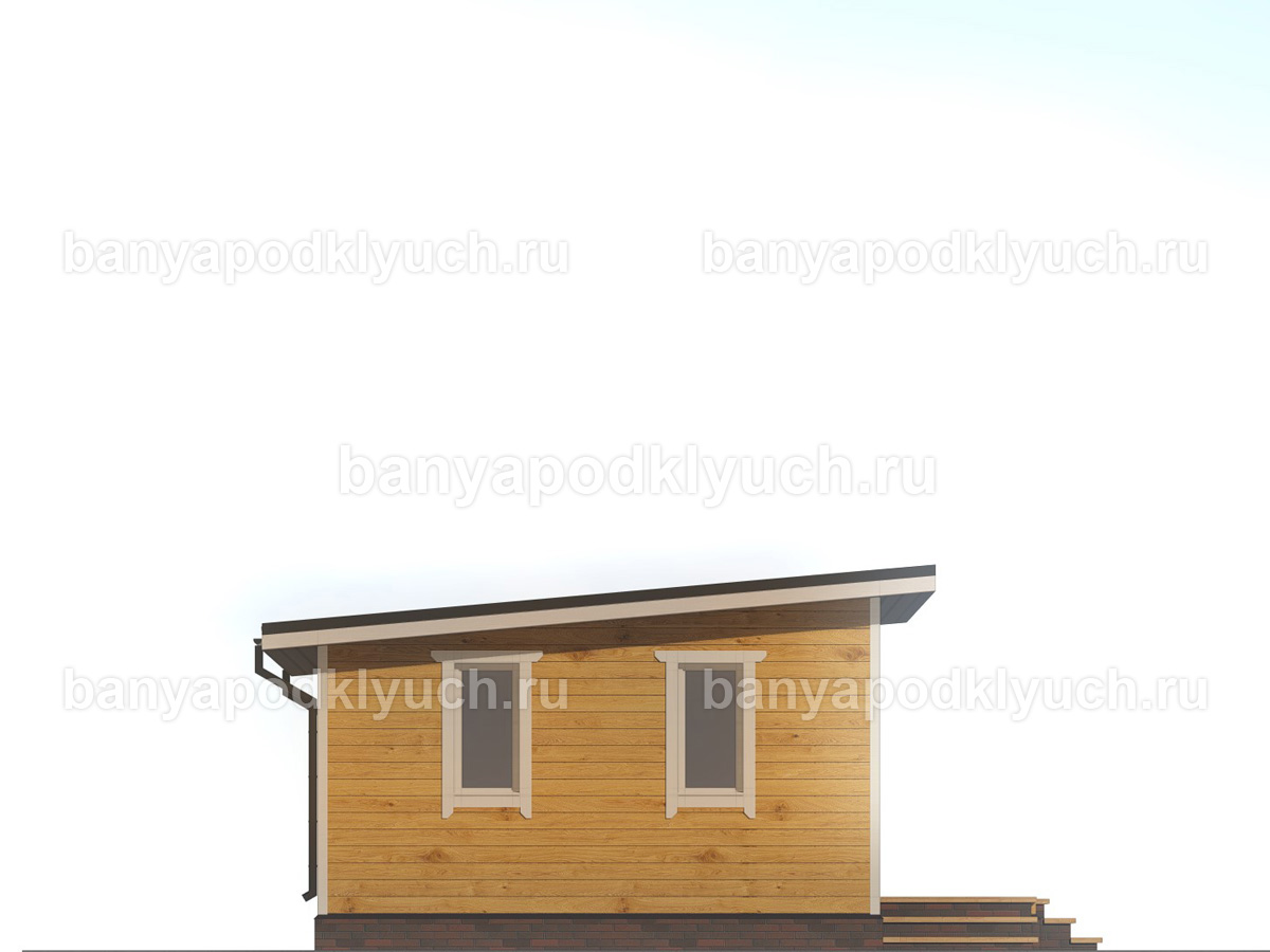 Баня из бруса 11x6.5 м Баня из бруса 11x6.5 м