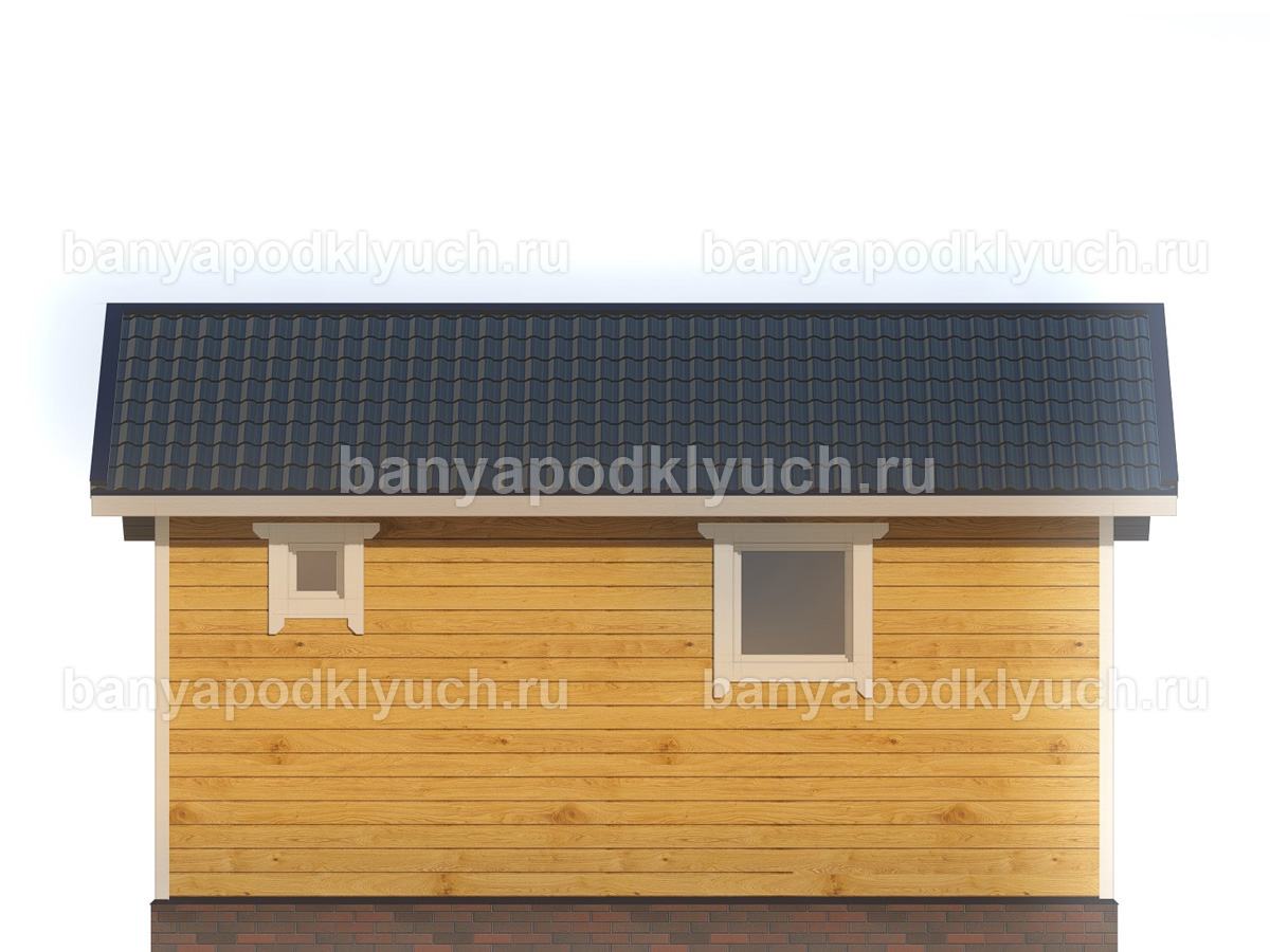 Баня из бруса 6x4,5 м Баня из бруса 6x4,5 м