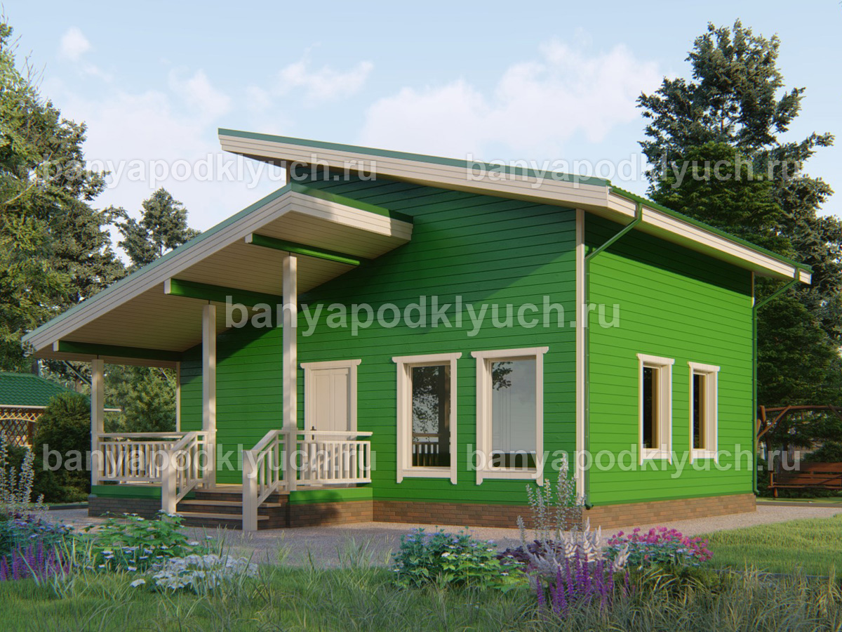 Каркасная баня 9x9 м Каркасная баня 9x9 м