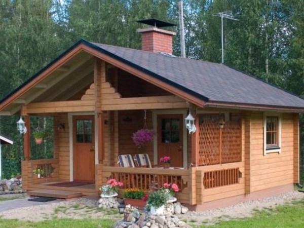 Баня из бруса 5,5 на 5,5 м