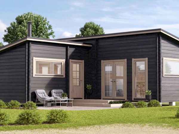 Баня из бруса 7,7 на 6,6 м